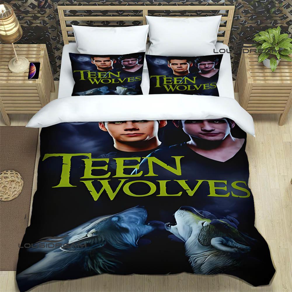 Teen Wolf Tištěné povlečení vynikající sada ložního prádla povlak na přikrývku sada přikrývky povlak na polštář sada povlečení luxusní narozeninový dárek