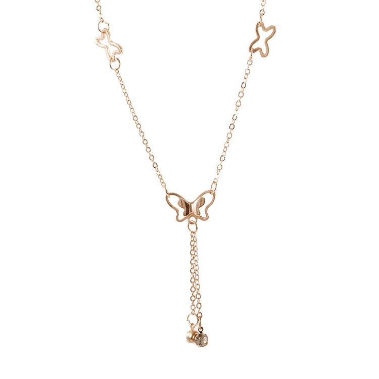 Koreanische Schmetterling Diamant Quasten Fußkette - Elegantes Schmuckaccessoire