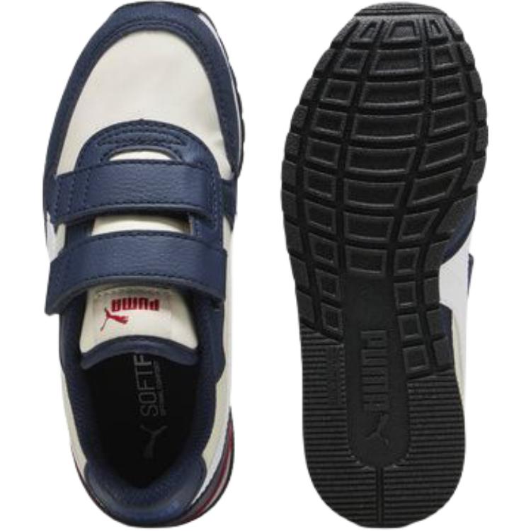 Puma St Runner V3 Versatile Comfortable Low-Top Kids Running Shoes Kids Running Shoes Beige Blue 384902-13