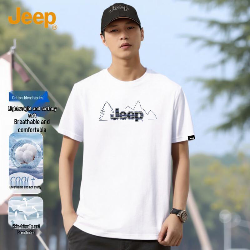 JEEP Men s Breathable Summer T-Shirt M