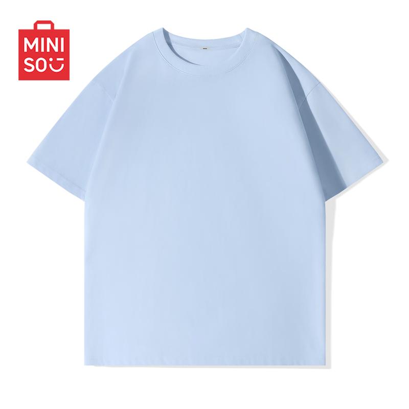 

MINISO Men s Pure Cotton Short Sleeve T-Shirt M