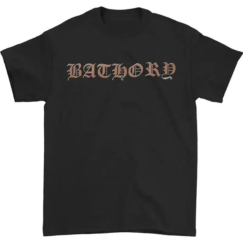 Bathory Hip Hop Motorcycle Street High Quality Men's and Women's Black Metal Venom T-shirts Women's Clothing Fashion
