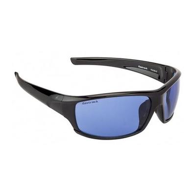 Fastrack Unisex (P223Bu2 Sports Style Full-Rimmed, Black Color Non-Polarized Rectangular Sunglasses With Blue Colored Lens Free Size