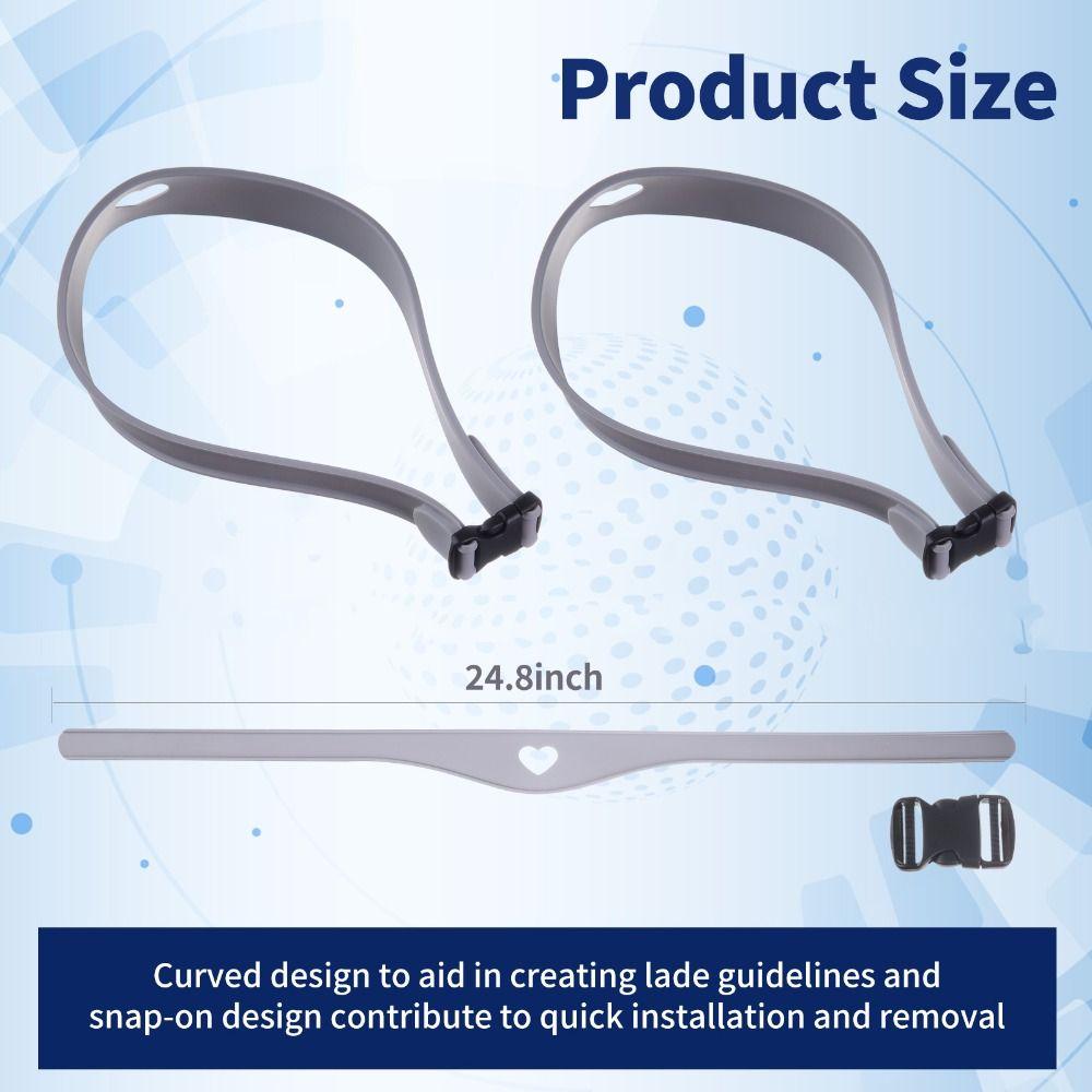 DIY Haarschnitte Gebogenes Silikon Haarschnittband Nackenlinienführung Formung Styling Styler Lineal für Männer Verstellbares Haarstyling-Werkzeug