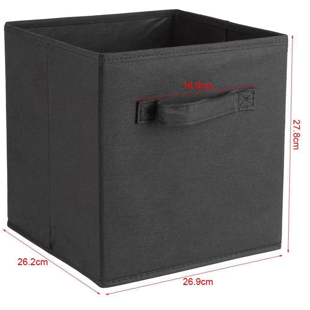 6Pcs Vlies Stoff Faltbare Schublade Lagerplätze Box Haushalt Hause Spielzeug Kleidung Organizer
