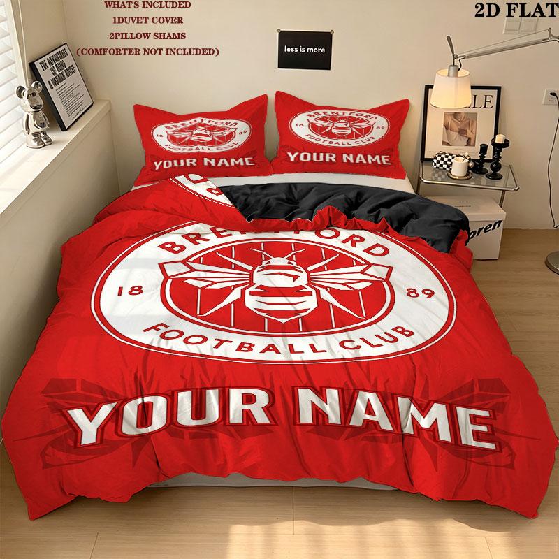 Custom Brentford Bedding Quilt Set Quilt Cover Pillowcase Home Decoration Birthday Gift (1 * duvet cover + 2 * pillowcase, without core)