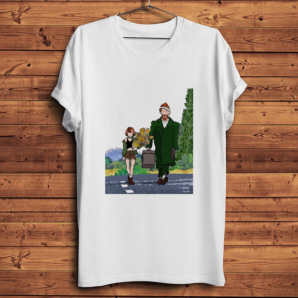 The Professional Killer Leon Vincent Van Gogh Funny Artistic TShirtCasual Short TshirtUnisex TeeBreathable Print NoCrack