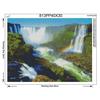 Full Whole Round Drill Art Diamond Embroidery Scenery Waterfall and Rainbow Cross Stitch