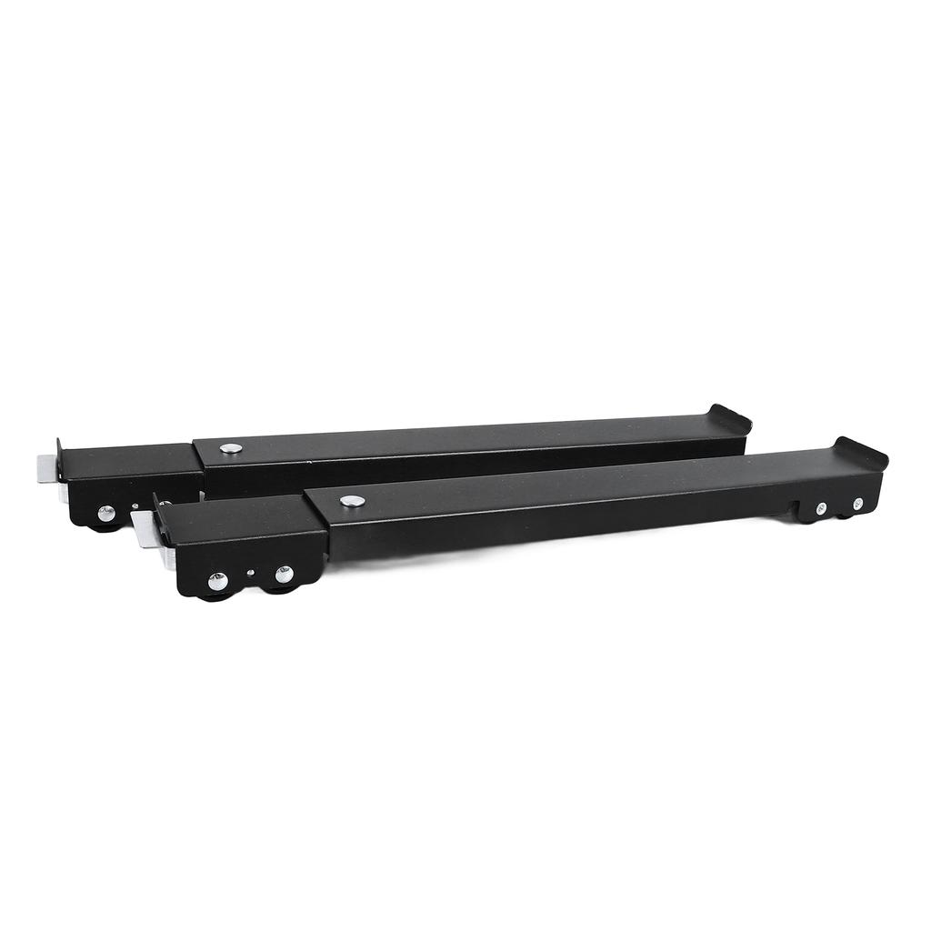 2PCS Appliance Roller Schwarz Ausziehbare Waschmaschine Dolly Halterung 16 Räder mit Bremse 661lbs