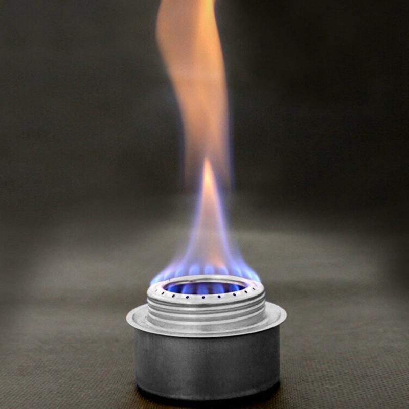 Portable Mini Aluminum Alloy Alcoho Stove With Lid Outdoor Camping Hiking Backpacking Cooking Stove Camping Alcohol Stove Burner
