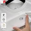 Tricou cu gât rotund și mânecă lungă, greu, 100% bumbac, brodat, pentru bărbați, Pierre Cardin