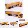 Stunning 150 Scale Diecast Alloy Transporter Truck For Kids Open-top Kdw Model