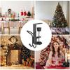 Fireplace Stocking and Garland Hanger Christmas Garland Hanger for Mantle 6 Pieces Heavy Duty Steel Hooks Adjustable Clamps