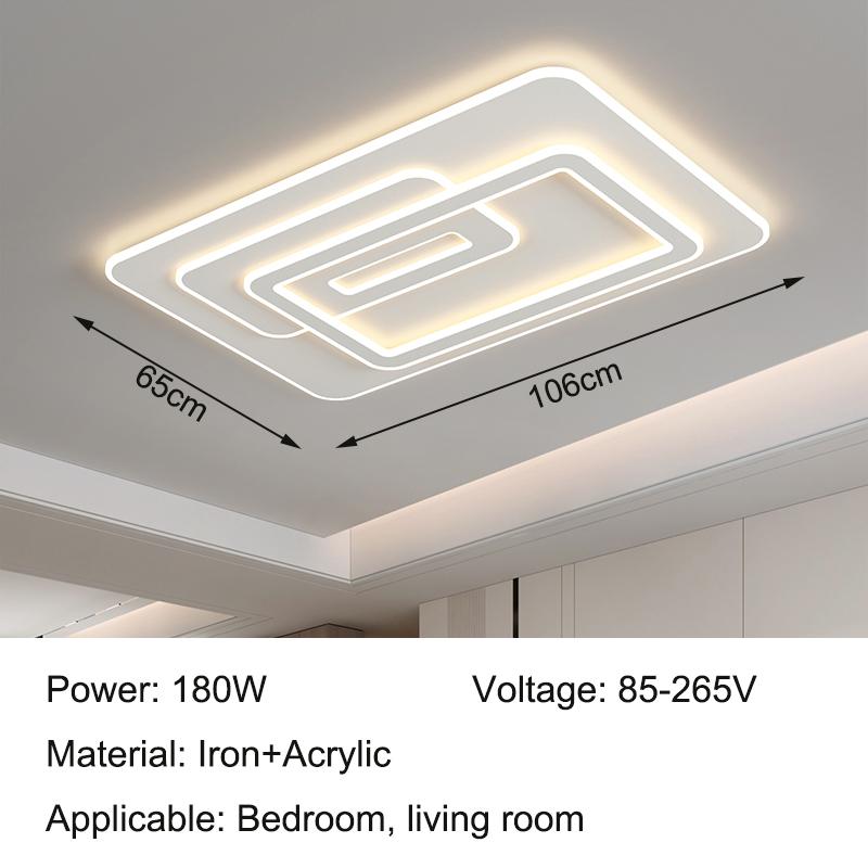 

Регулируемый свет, квадратный круглый потолочный светильник, современный простой светодиодный светильник для спальни, гостиной, декоративное внутреннее потолочное освещение Tricolor light