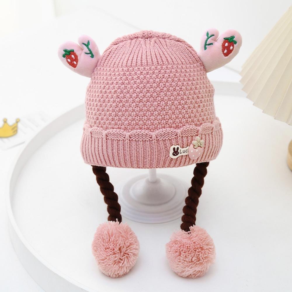 

Зимняя теплая пуловерная шапка плюшевая защитная шапка для ушей новая шапка-капюшон осень зима розовый