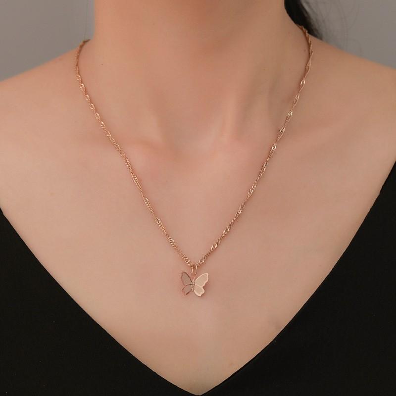 Buy Simple Butterfly Pendant Necklace 