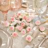 50pcs 1.2 Inch Diameter Fake Flower Heads Rayon Material Artificial Rose Heads  Party Background