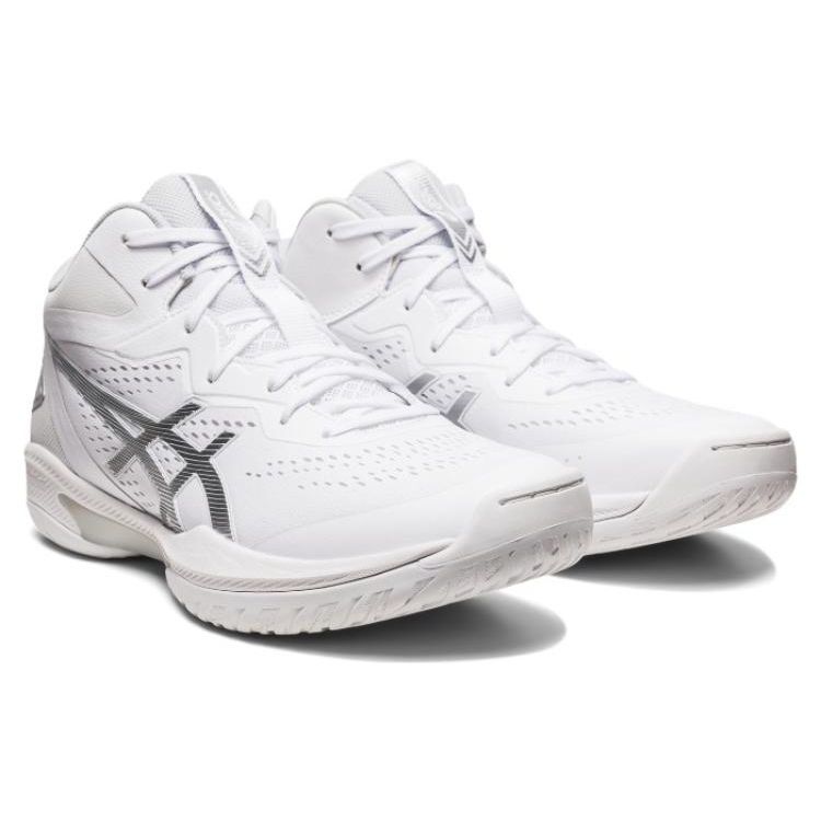 Asics Gel-Hoop V15 Fashion Versatile Mid-Top Basketball Shoes Men Sneakers White Silver 1063A063-100
