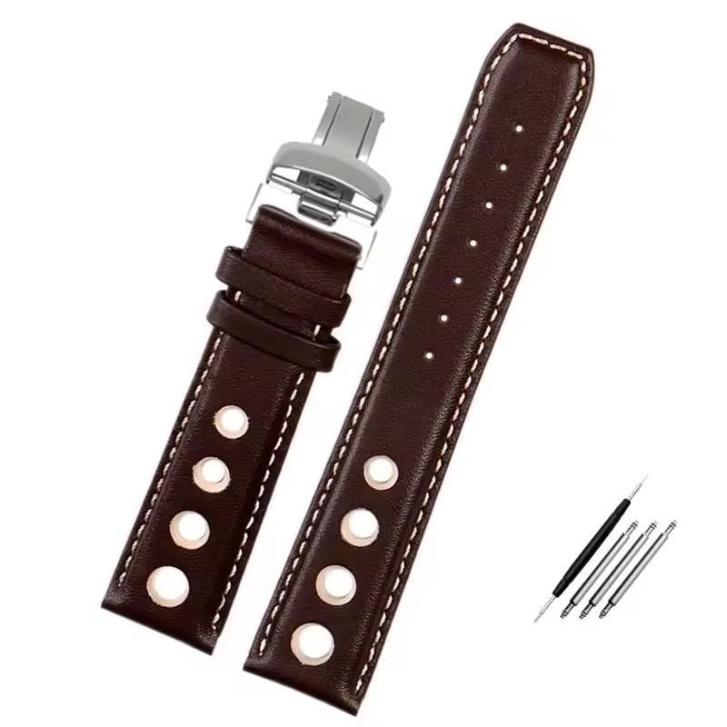 Genuine Leather bracelet For tissot 1853 Sport Watch accessories band Racing PRS516 T91 1853 Top layer cowhide 20mm chopin strap
