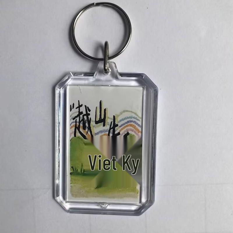 Minimalist Inspirational Transparent Keychain for Backpacks - Perfect Gift for Students and Couples