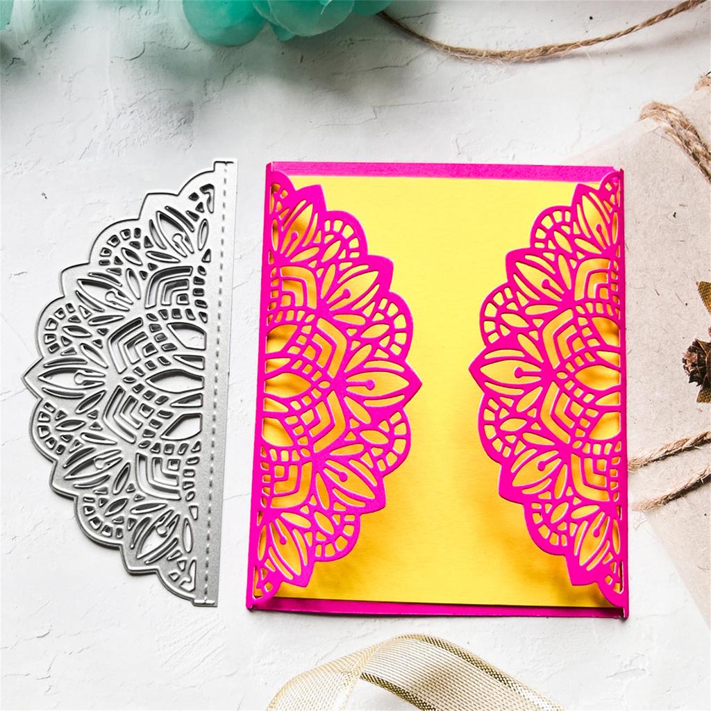 Metal Die Cuts Lace Postcard Embossing Stencil Cutting Dies for Card Making Scrapbooking Paper Craft DIY Template Mold