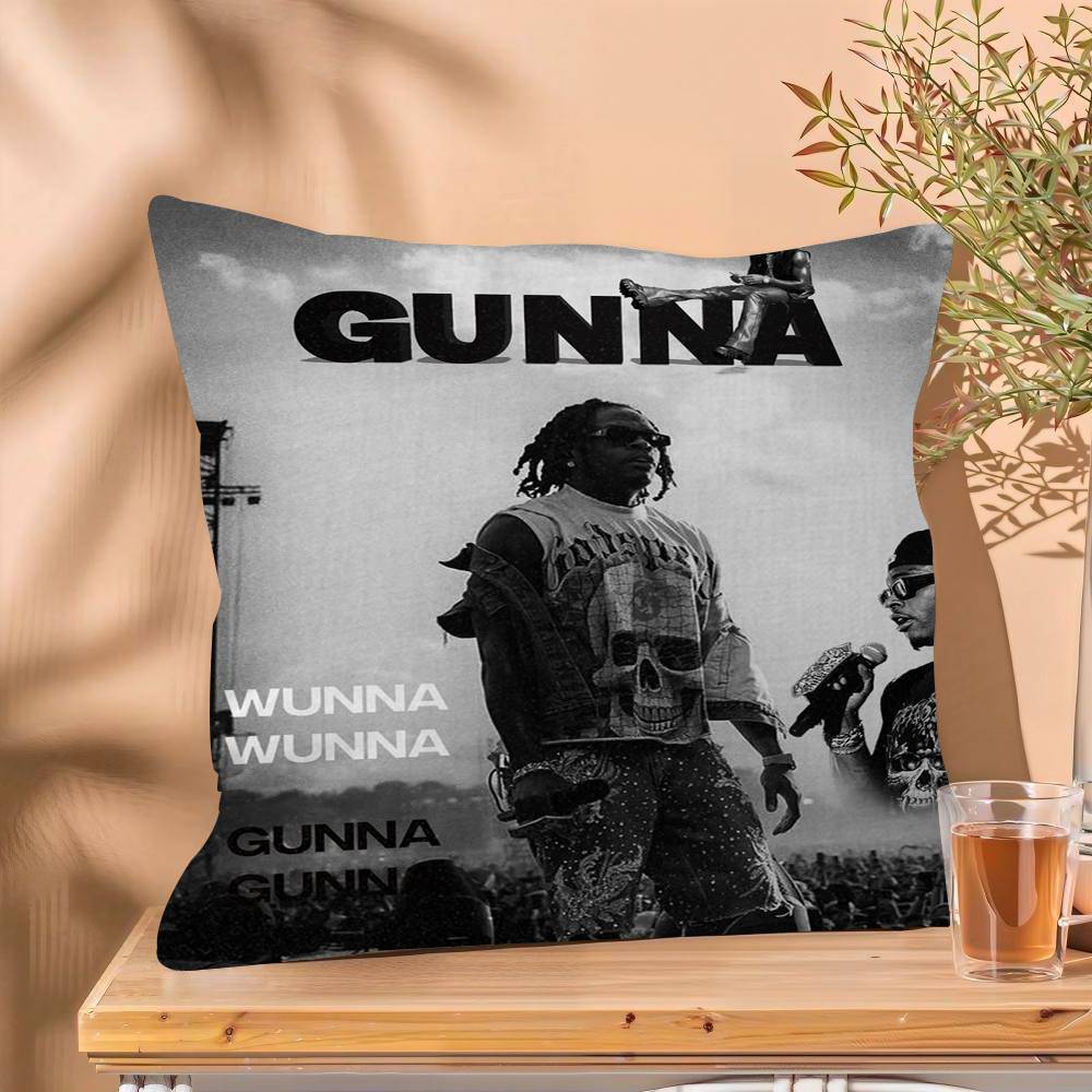 Rapper Singer GGunna album Cushion Cover x Polyester Sofa Cushions Decorative Throw Pillows Home Decoration Pillowcover