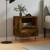 VidaXL Bedside Table Smoked Oak 40x35x50 Cm Engineered Wood 830630