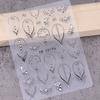 Heart-shaped Luxury Necklace Design Nail Stickers