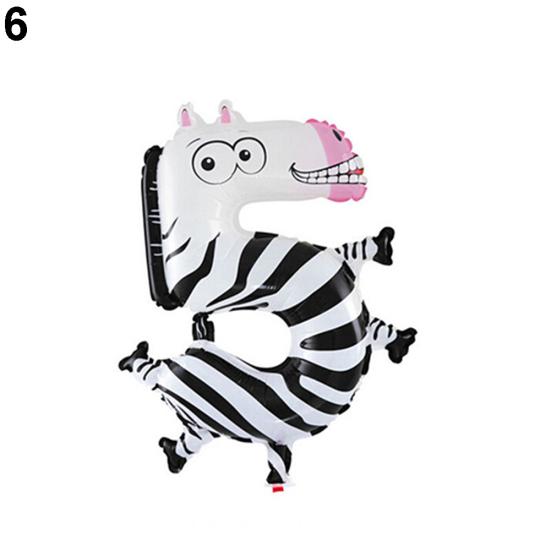 Cute Animal Balloons Kids Party Decor Ballon Birthday Wedding Number Foil Gift