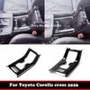 LHD RHD For Toyota Corolla Cross 2025 2026 ABS Black Center Gear Front Water Cup Holder Storage Box Cover Interior Accessories