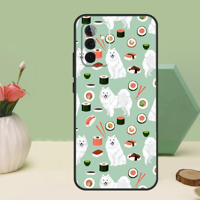 Japanese Spitz Dog For Samsung Galaxy A16 A55 A35 A15 A32 A12 A22 A52 A54 A34 A14 A56 A36 A26 A13 A53 A06 Case