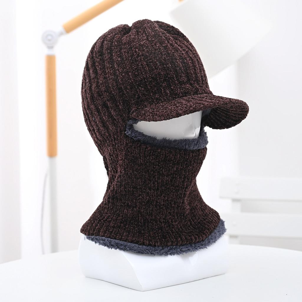 Thickened Winter Knitting Hat Ear Protection Men Full Coverage Headwear Gift