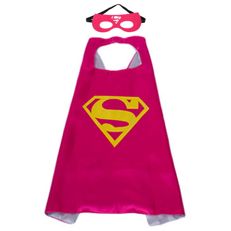 June 1 Kids' Hero Anime Cape: Cartoon Superman, Captain America, Hulk Costume