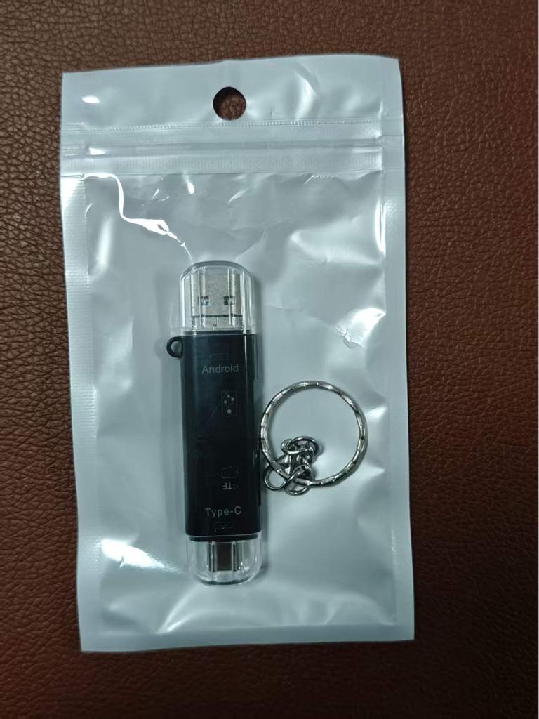 Portable Multi-function OTG Card Reader: TF/microSD, USB, V8, and Type-C Converter for Phones and Cameras