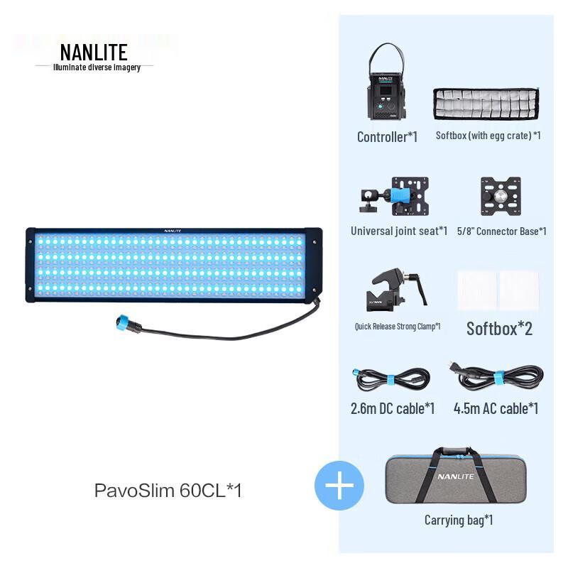 NANLITE PavoSlim LED Panel Light PavoSlim 60CL Full Color RGB