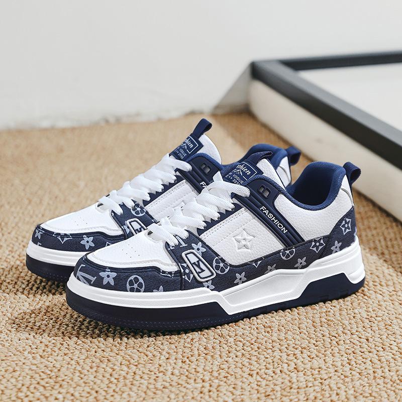 European station tide brand men's shoes spring 2025 new trend Korean version versatile low-top casual sports shoes thick baseplate shoes