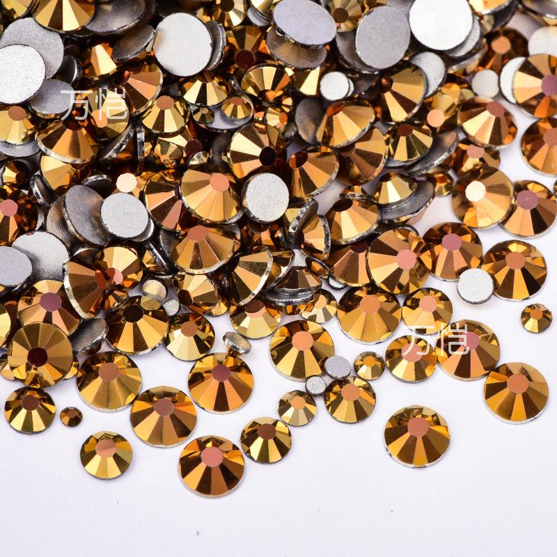 Ss3-Ss16 Mixed Size Flat Bottom Drill, Mobile Phone Case Diy Sticker Diamond Crystal Glass, Creative Nail Art Jewelry Accessories