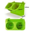 Wall Hanging Plastic Green Wall-mounted Planting Box Garden Plant Wall Hanging Flower Pot Container Home Decorations