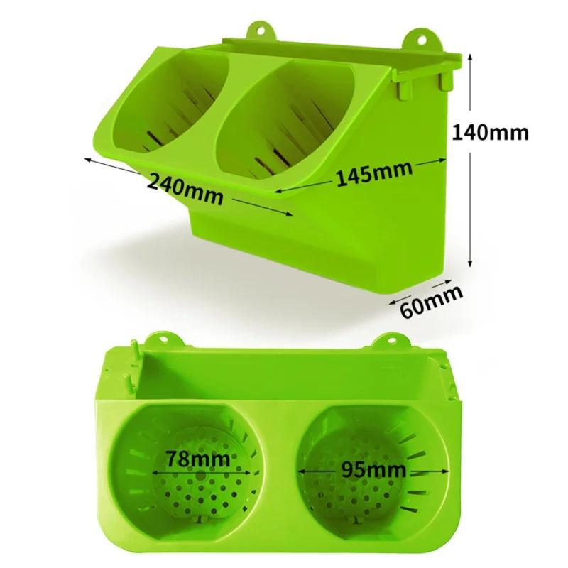 Wall Hanging Plastic Green Wall-mounted Planting Box Garden Plant Wall Hanging Flower Pot Container Home Decorations