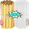 100/10 buc Acrilice DIY Bețișoare de Popsicle Transparente Aurii Popstick pentru Înghețată Cakesicle Bomboane Creamsicle Matriță Decorațiuni Petrecere Cadouri