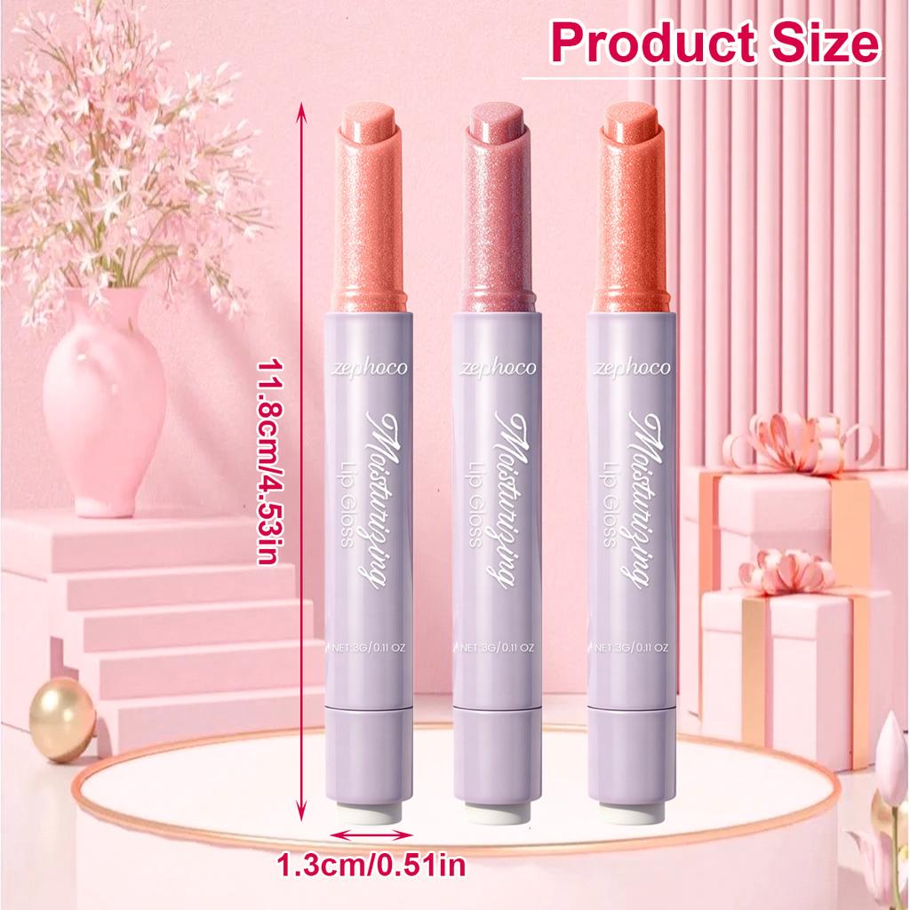 Rossetto Gel Rosa con Effetto Cambio Temperatura Balsamo Labbra Idratante Lunga Tenuta Nutrimento Lucidalabbra per Labbra Sane