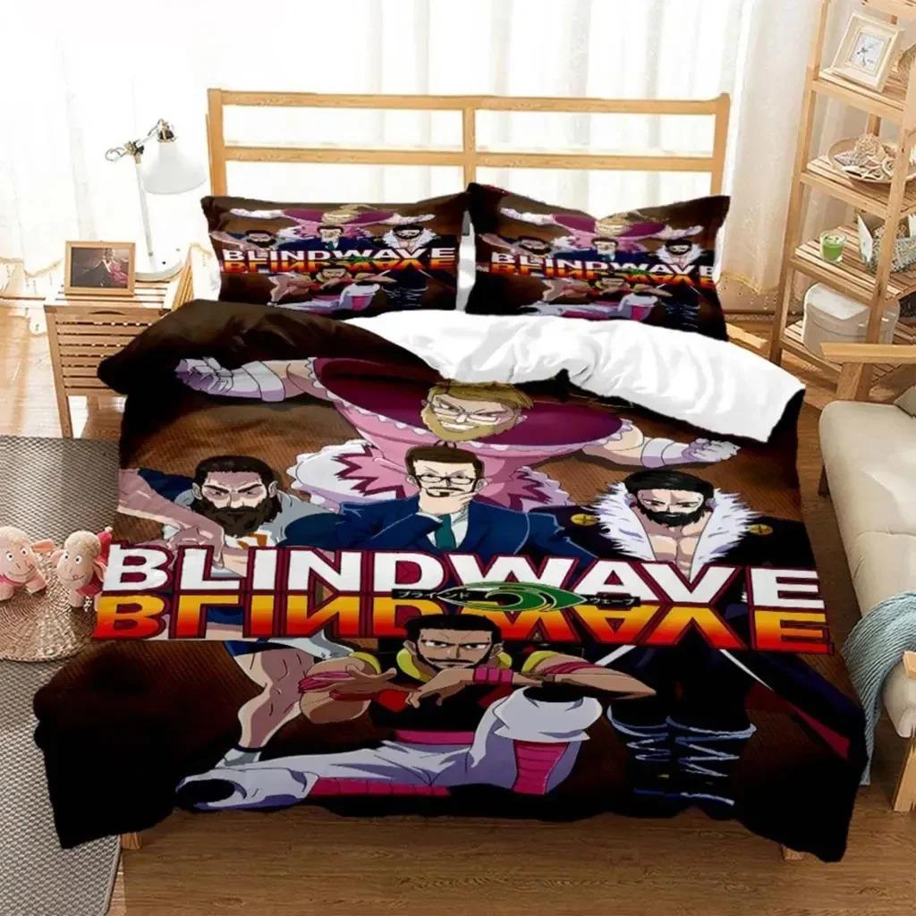 Hunter×Hunter Bedding Set Exquisite Bed Supplies Set Cartoon Anime Duvet Cover Bed Comforter Set Bedding Set Birthday Gift
