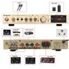 110/220V 2000W Bluetooth 5.0 Audio Power Amplifier Home Theater Amplifiers amplificador Audio Support FM USB with Remote Control