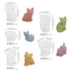 Unique Silicone Mold Aromatherapy Moulds Cute Cat Shape Silicone Candle Mold Crafts Molds Suitable for Making Candle