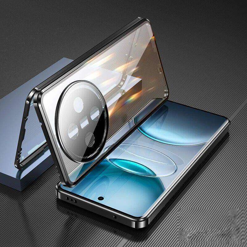 Magnetic Case for Vivo X200 X100 X100S X300 X90 Y500 Pro Ultra with Metal Frame Double Sided Tempered-Glass Full Lens Protection Cover Phone Bumpers