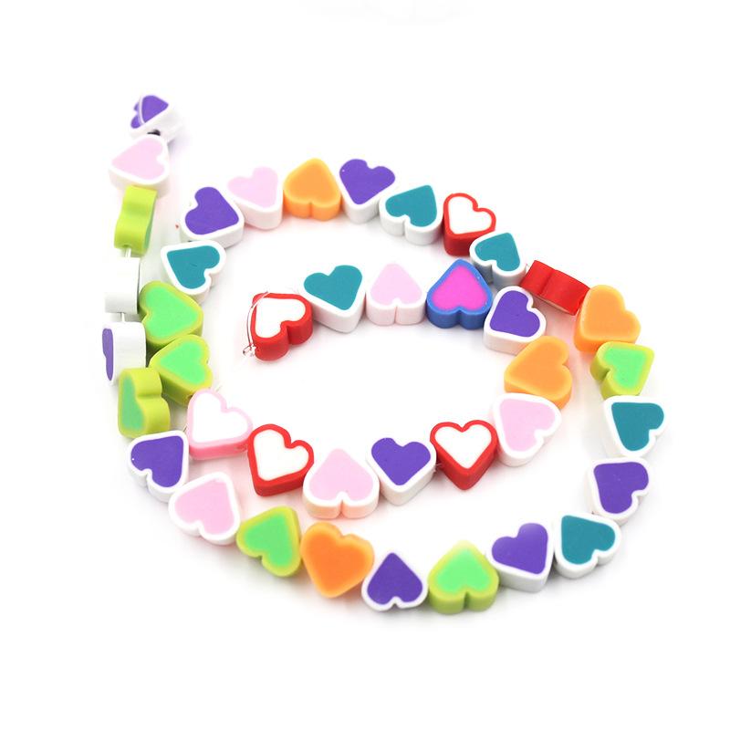 Soft Pottery Beads Beaded Handmade Materials Diy Jewelry Accessories Mobile Phone Chain Bead Separation Mixed Color Soft Pottery Loose Beads