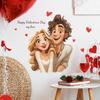 Adhesivos de pared de San Valentín para parejas cariñosas y eslóganes en inglés para la decoración y embellecimiento de la sala de estar y el dormitorio