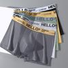 Large Size Men Spring Summer New Youth Middle Waist Flat Angle Underwear