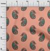 oneOone Cotton Flex Fabric Paisley Block Printed Craft Fabric BTY 40 Inch