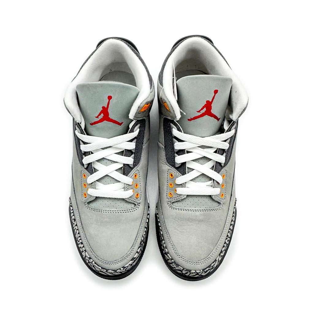 CT8532-012 Nike Air Jordan 3 Retro Cool Grey Argento Grafite Chiaro Scorza d'Arancia